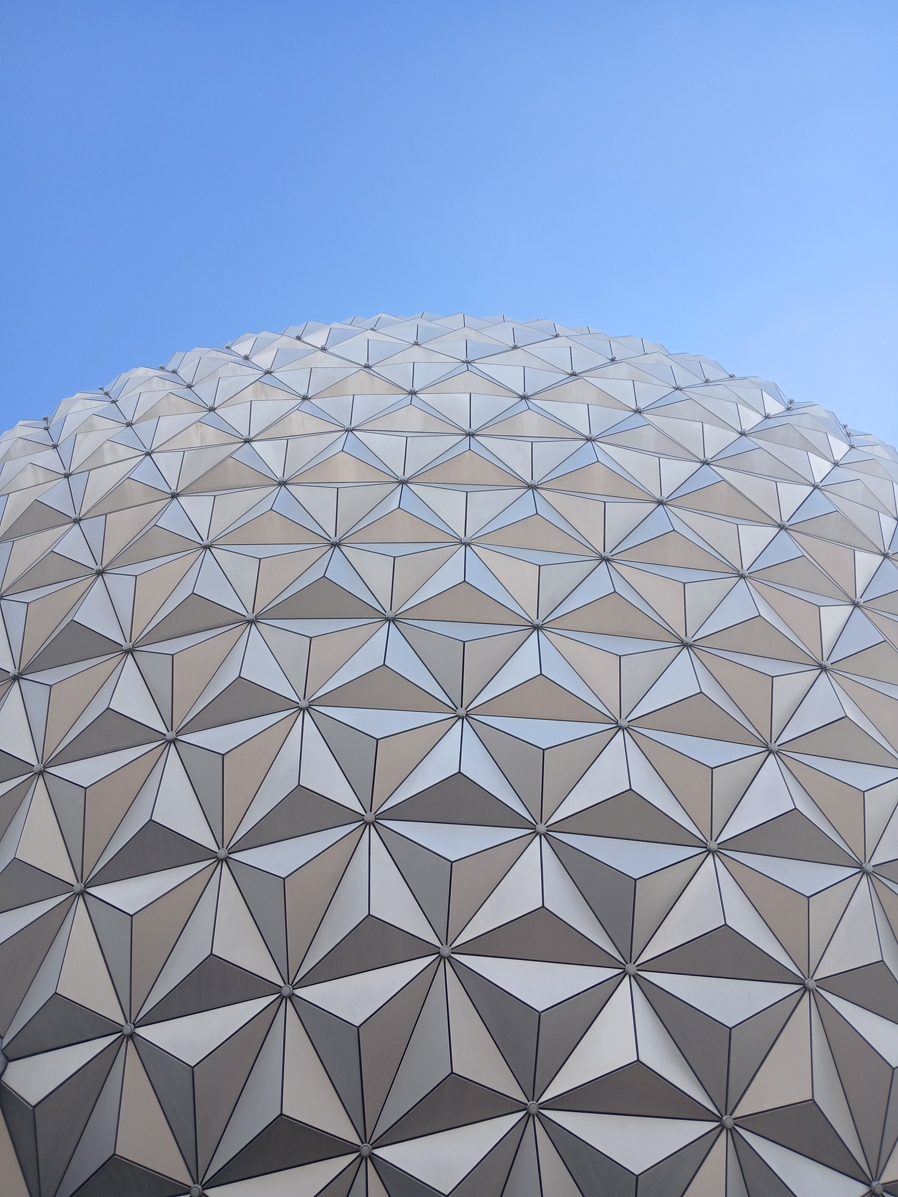 Geodesic Dome Against Clear Blue Sky · Free Stock Photo