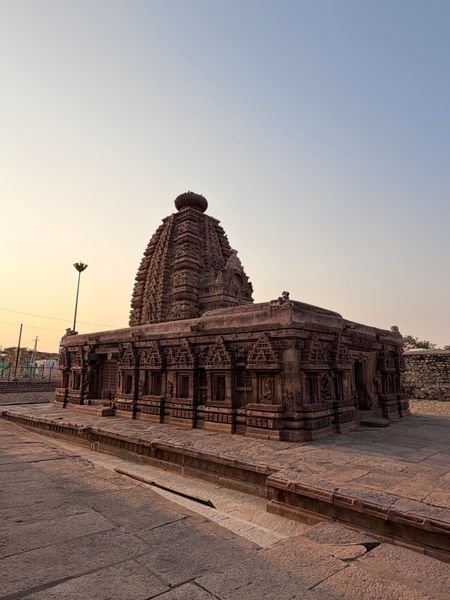 Temple at sunset