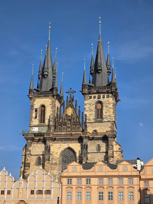 Free Beautiful view of Church of Our Lady before Tyn in Prague, showcasing Gothic architecture. Stock Photo