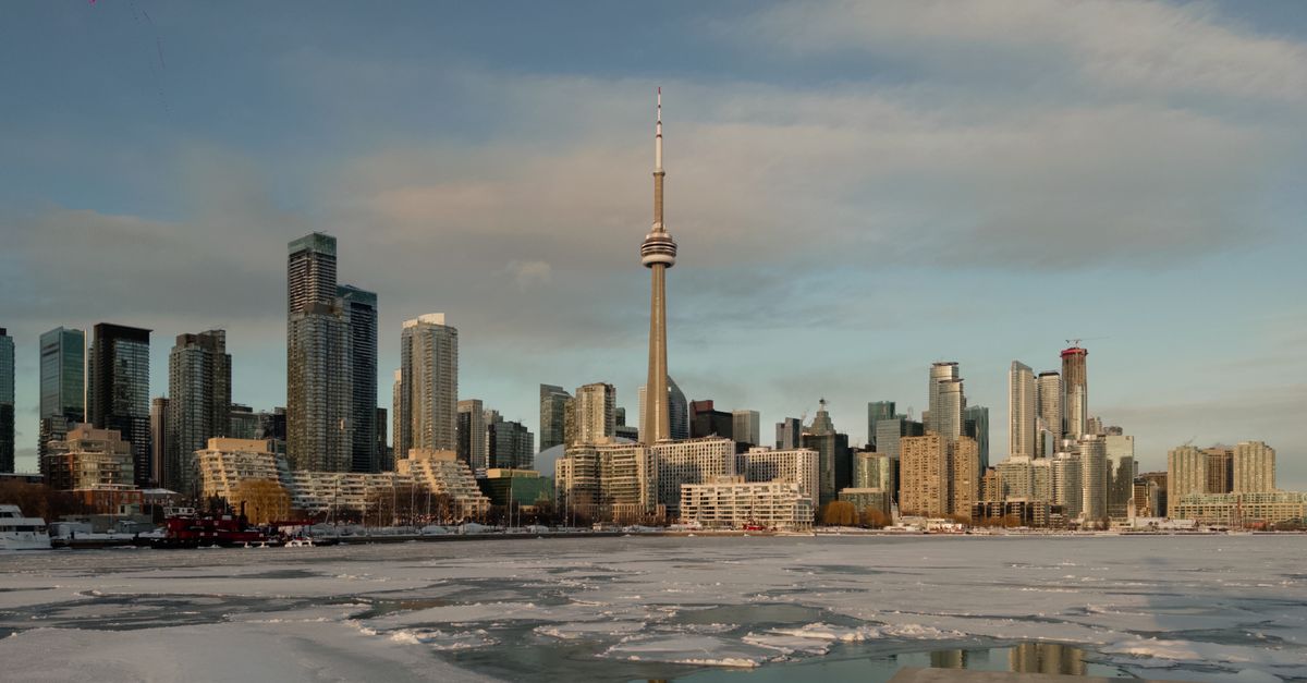 Toronto skyline in winter, illustrating GTA housing market sales and prices in November 2025