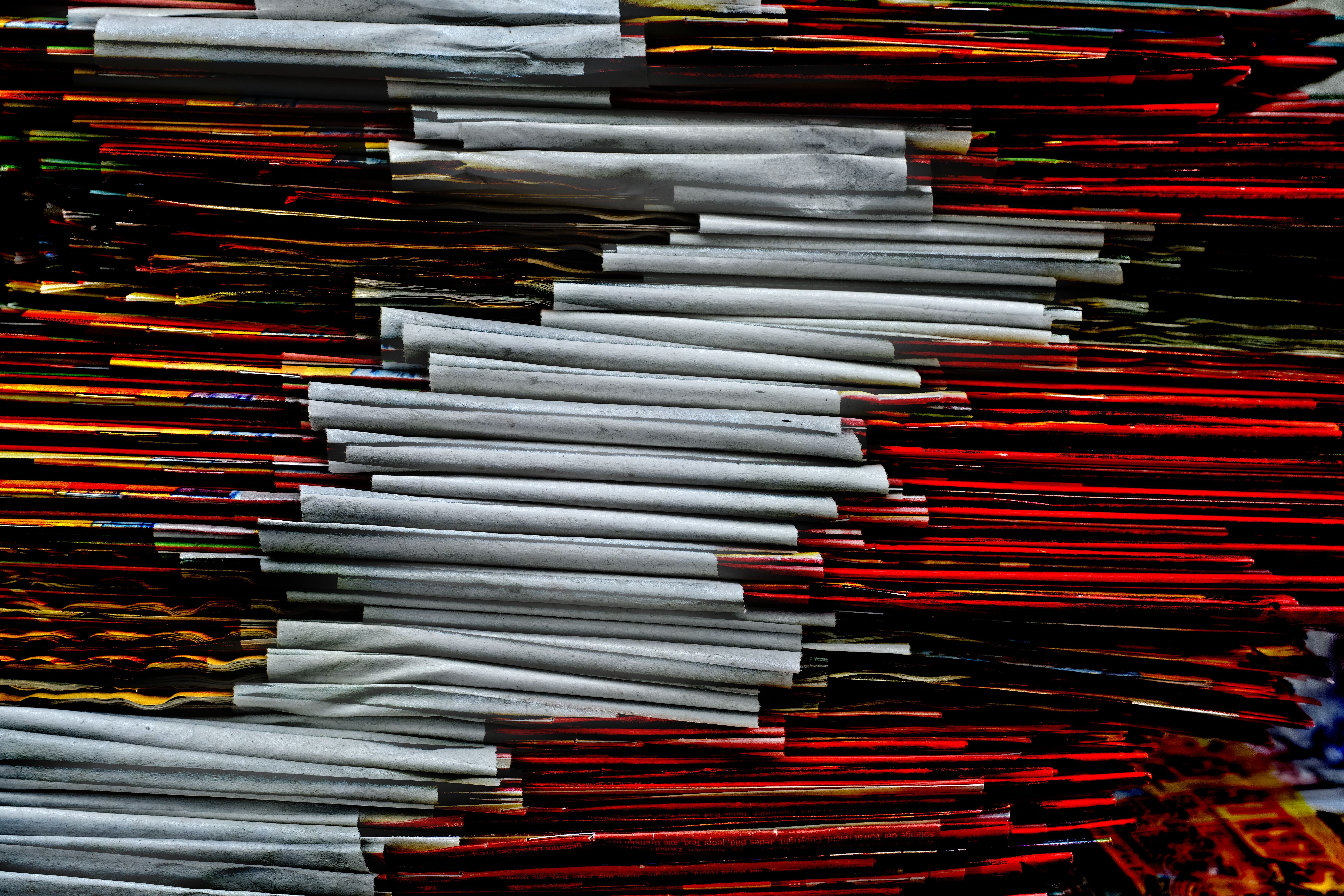 Colorful Abstract Stack of Paper Art · Free Stock Photo