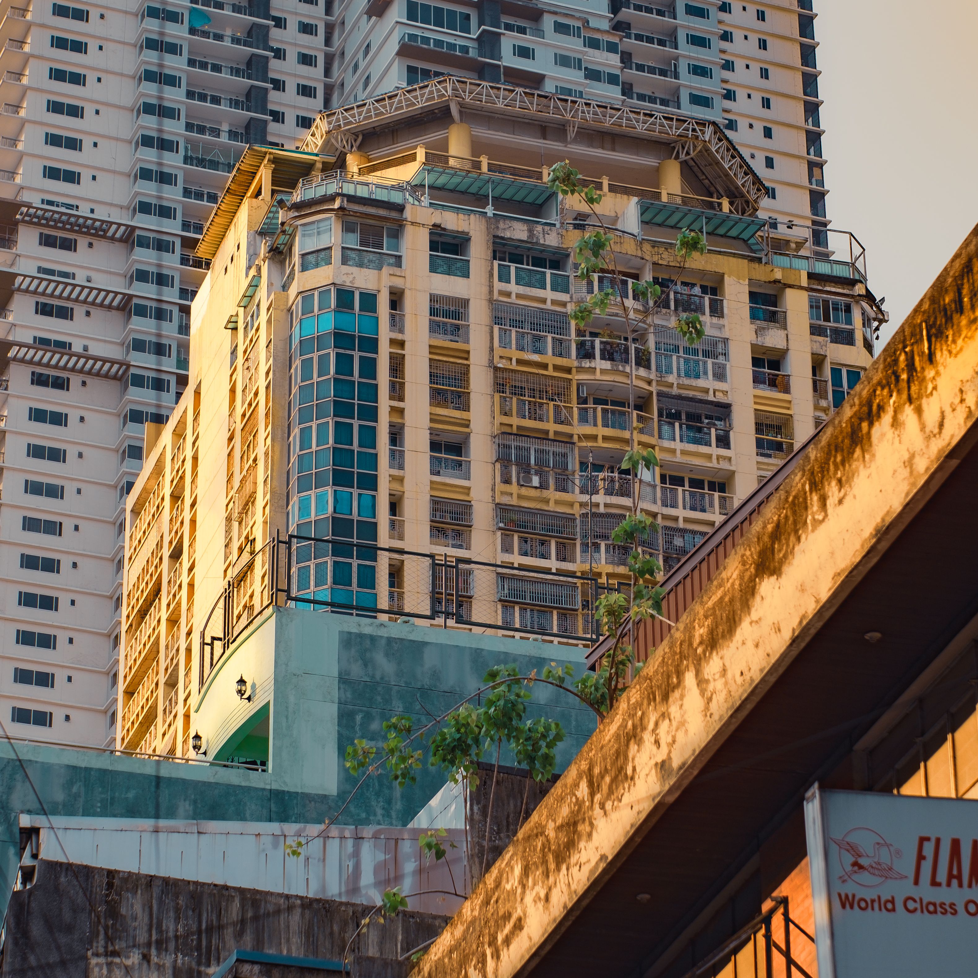 Urban High-rise Building at Sunset · Free Stock Photo