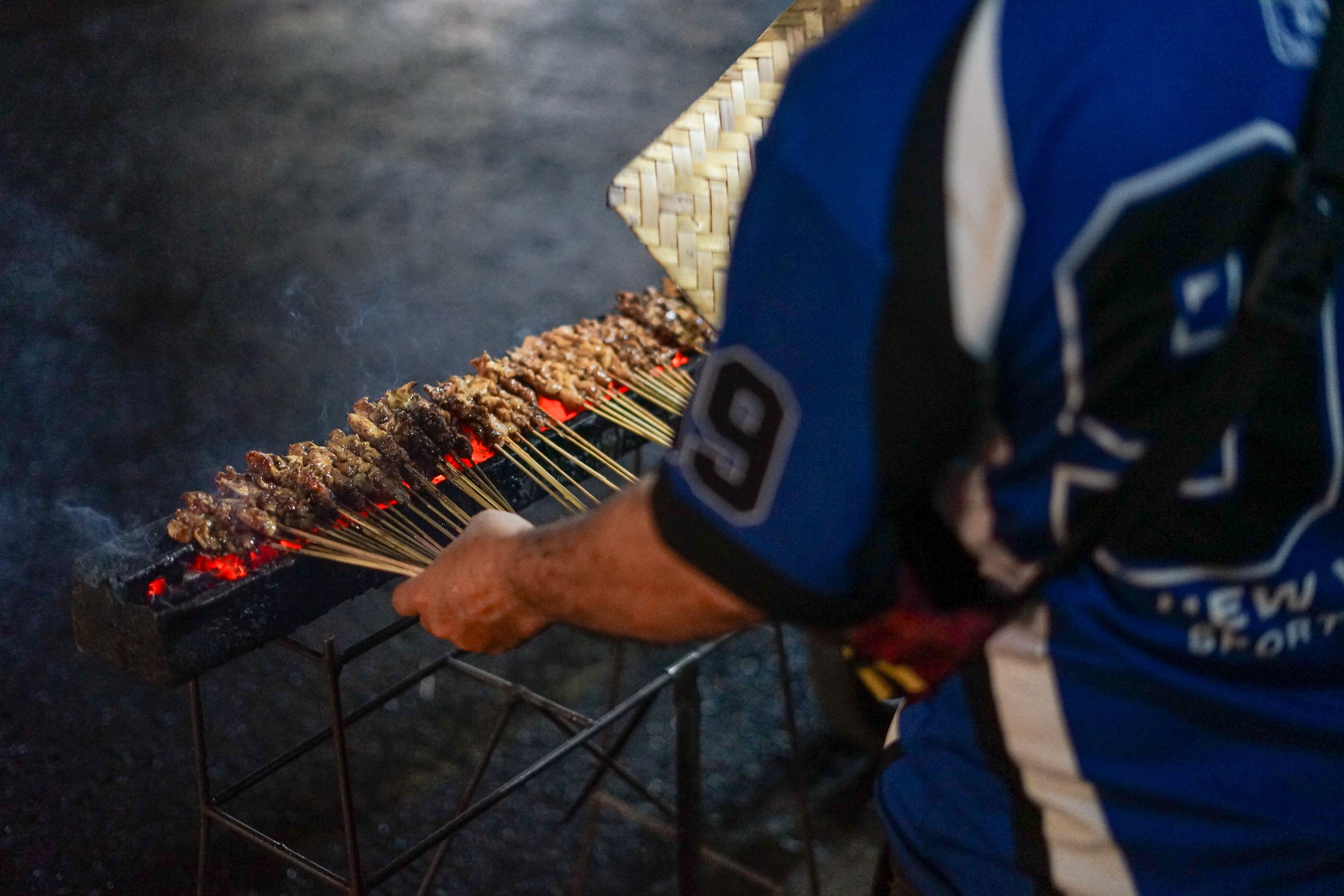 Cast-Iron Satay with Roasted Vegetables