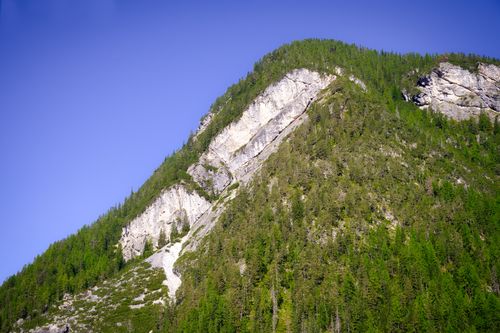 Free Breathtaking view of an alpine mountain peak in Trentino-Südtirol, Italy. Stock Photo