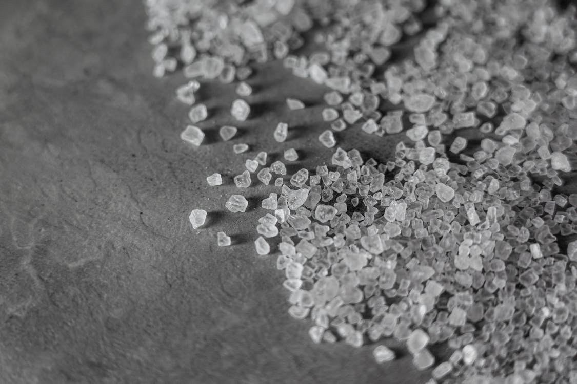 Macro Photography Of Crystal Salt