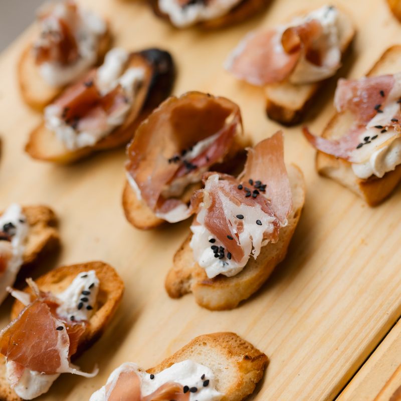 Air Fryer Sourdough Party Prosciutto Fig Crostini