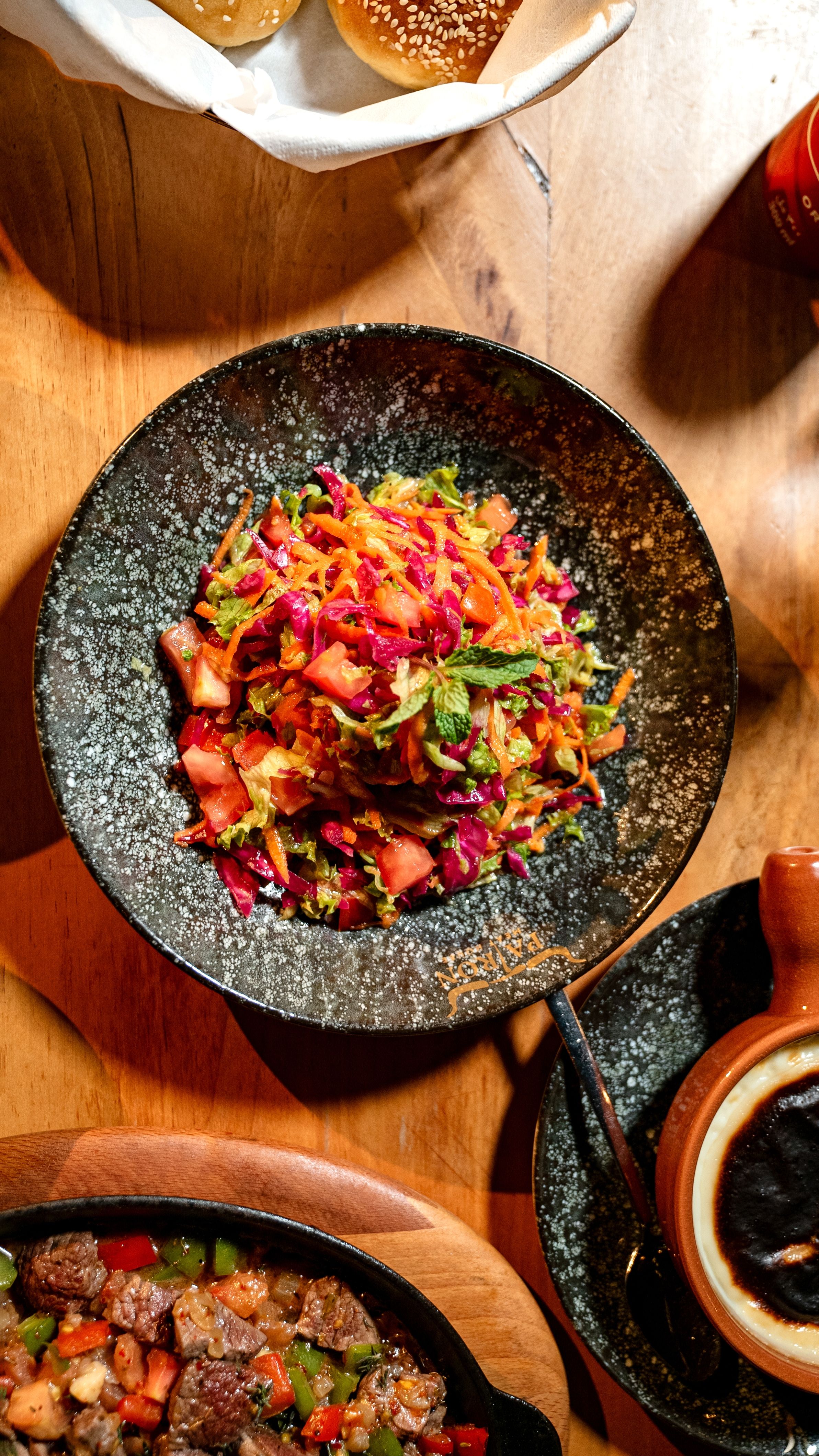 Cabbage carrot mixed salad