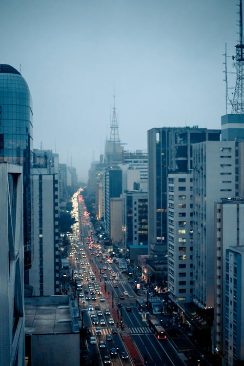 Kostenlos Luftbild Von Stadtgebäuden Stock-Foto