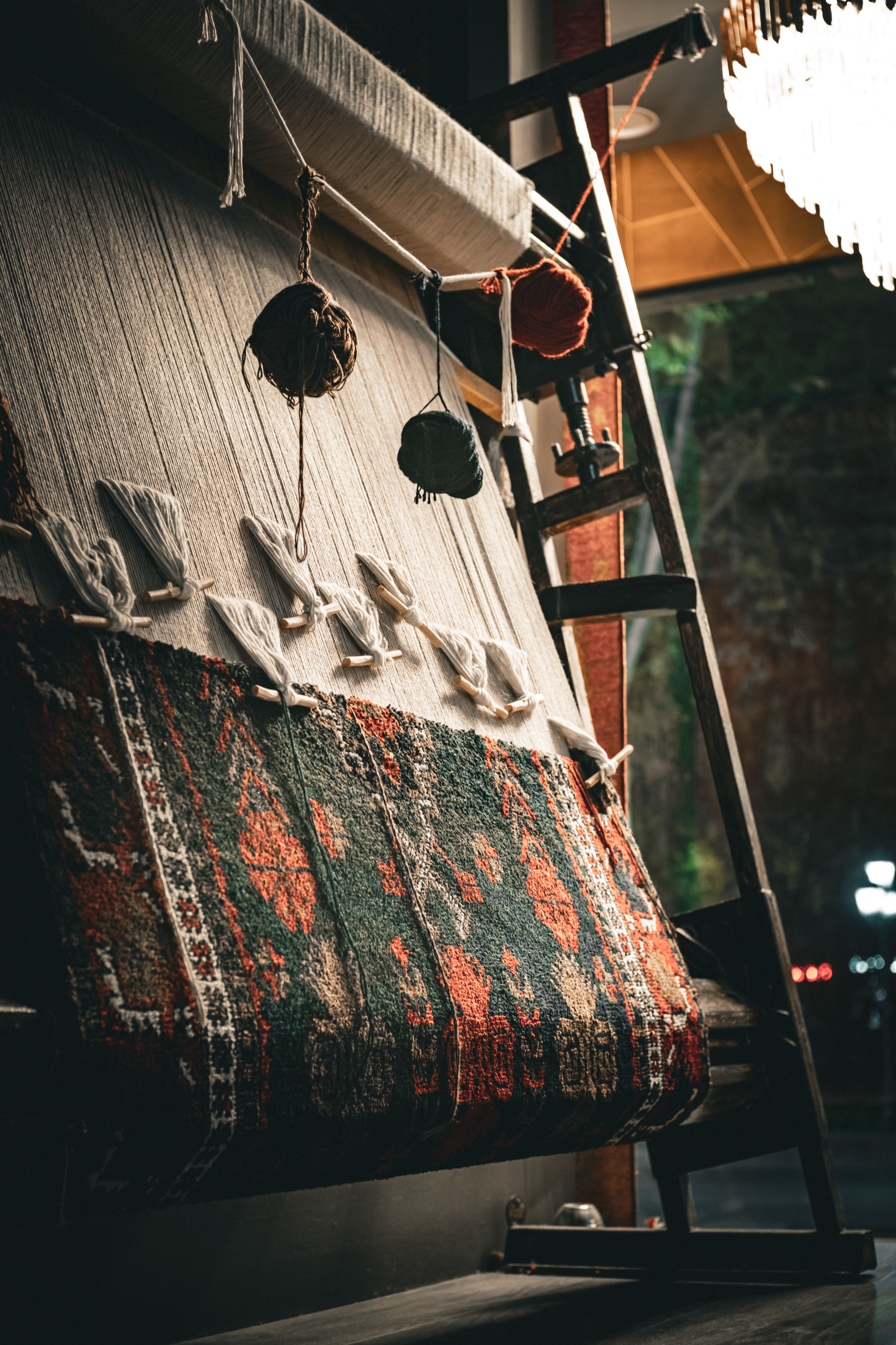 Traditional Rug Weaving in Artisan Workshop · Free Stock Photo