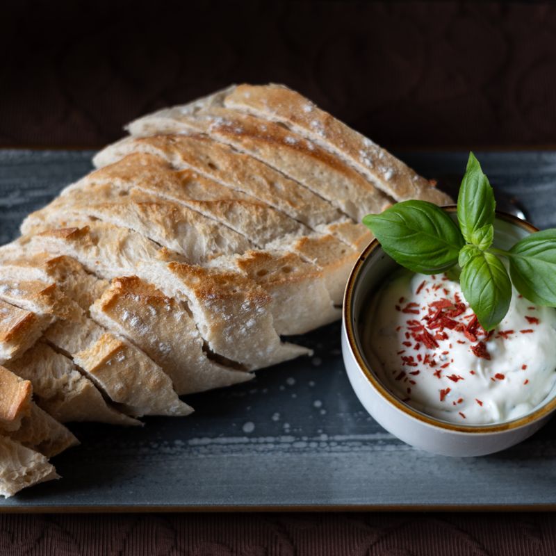 Sourdough Thai Basil and Chili Oil Crackers