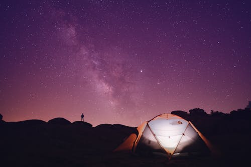 Free Photo Of Tent During Evening Stock Photo