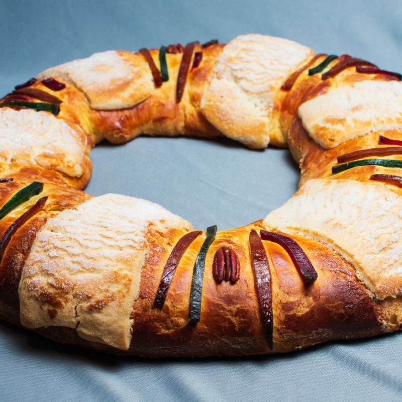 Spanish Rosca de Reyes with Hidden Charm