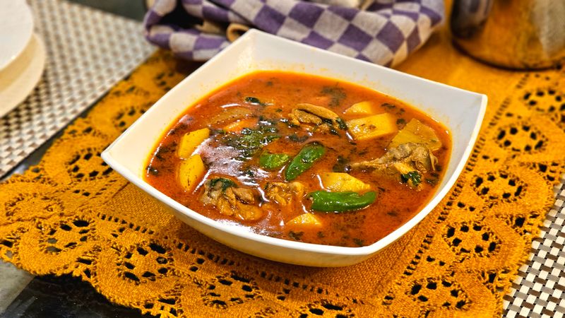 chicken tortilla soup with avocado and lime