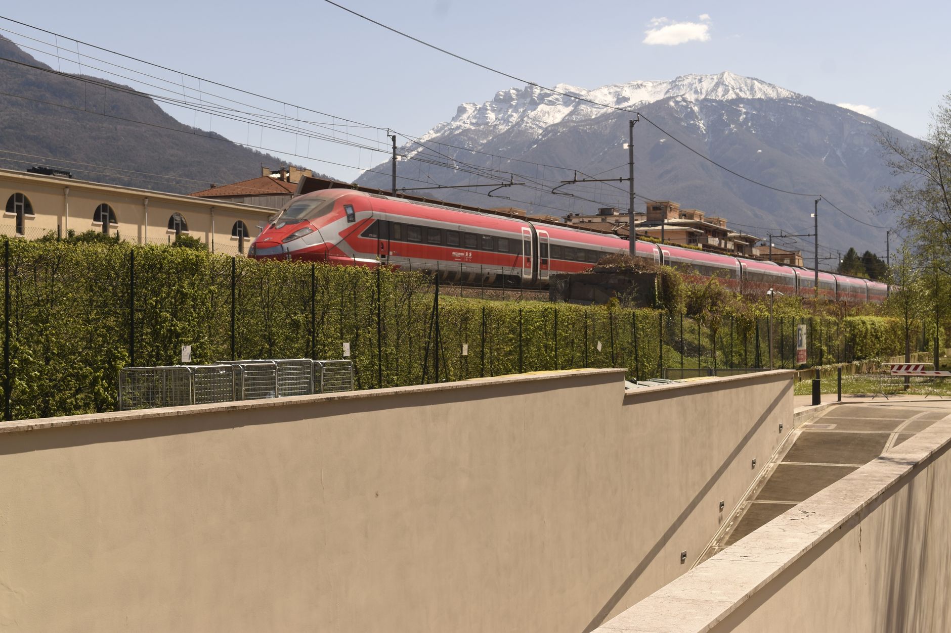 Italian high speed train Frecciarossa