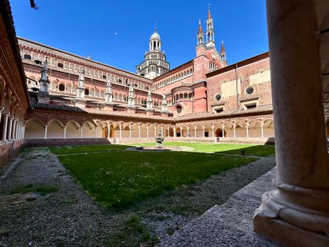 Explore the architectural beauty of Certosa di Pavia, a historic monastery in Italy.