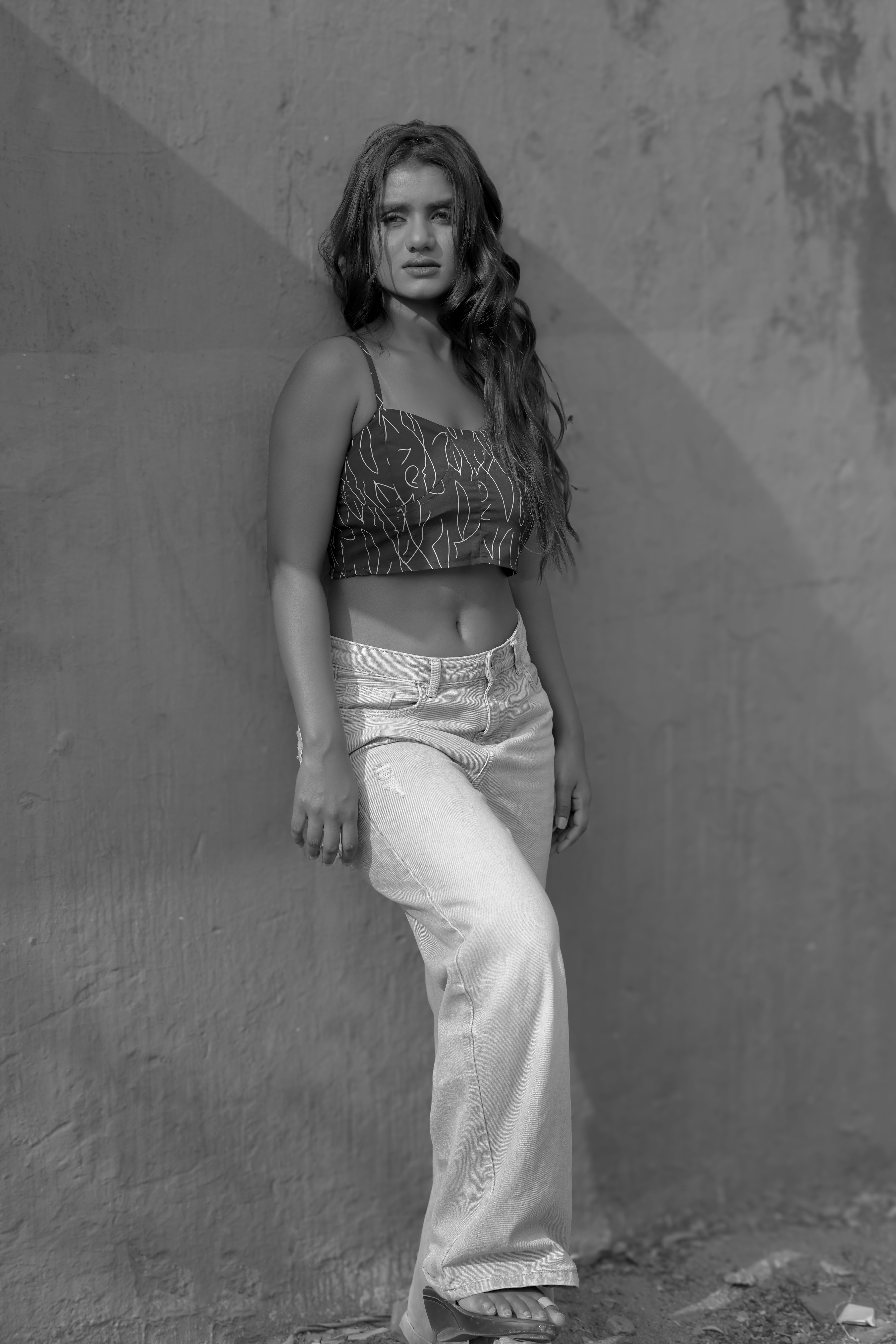 Cropped Bege Estampado