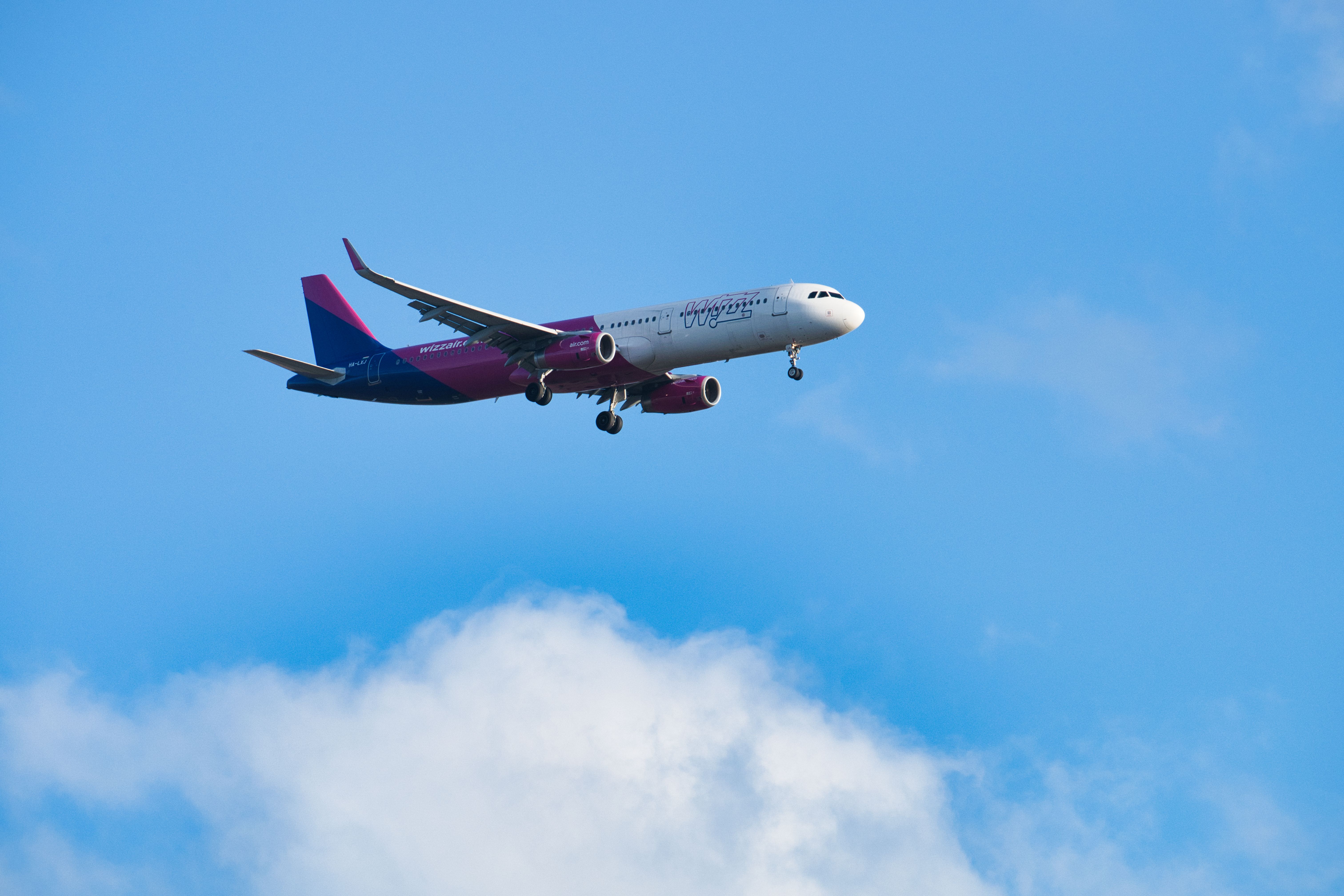 Commercial Airliner Flying in Clear Blue Sky · Free Stock Photo