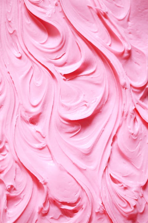 Close Up Photo of Pink Butter Cream