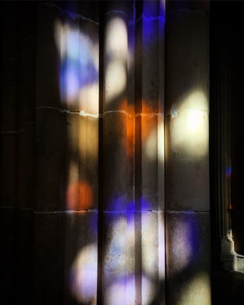 Color Patterns Columns Colorful Light Patterns on Historic Columns · Free Stock Photo