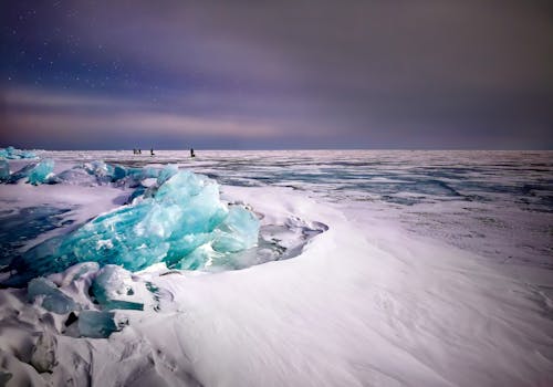 Blocs De Glace Sur Glace