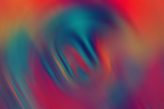 A colorful, vibrant abstract swirl blending red, blue, and orange hues.