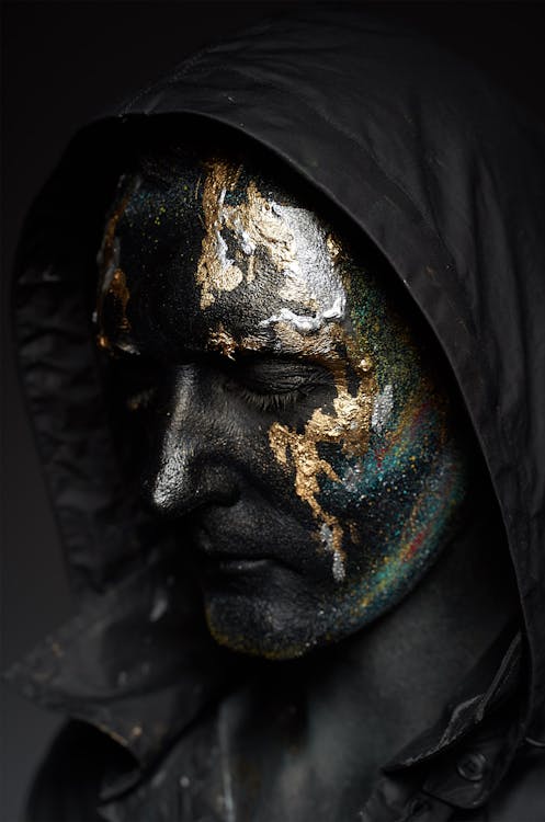 Black and Gold Face Paint