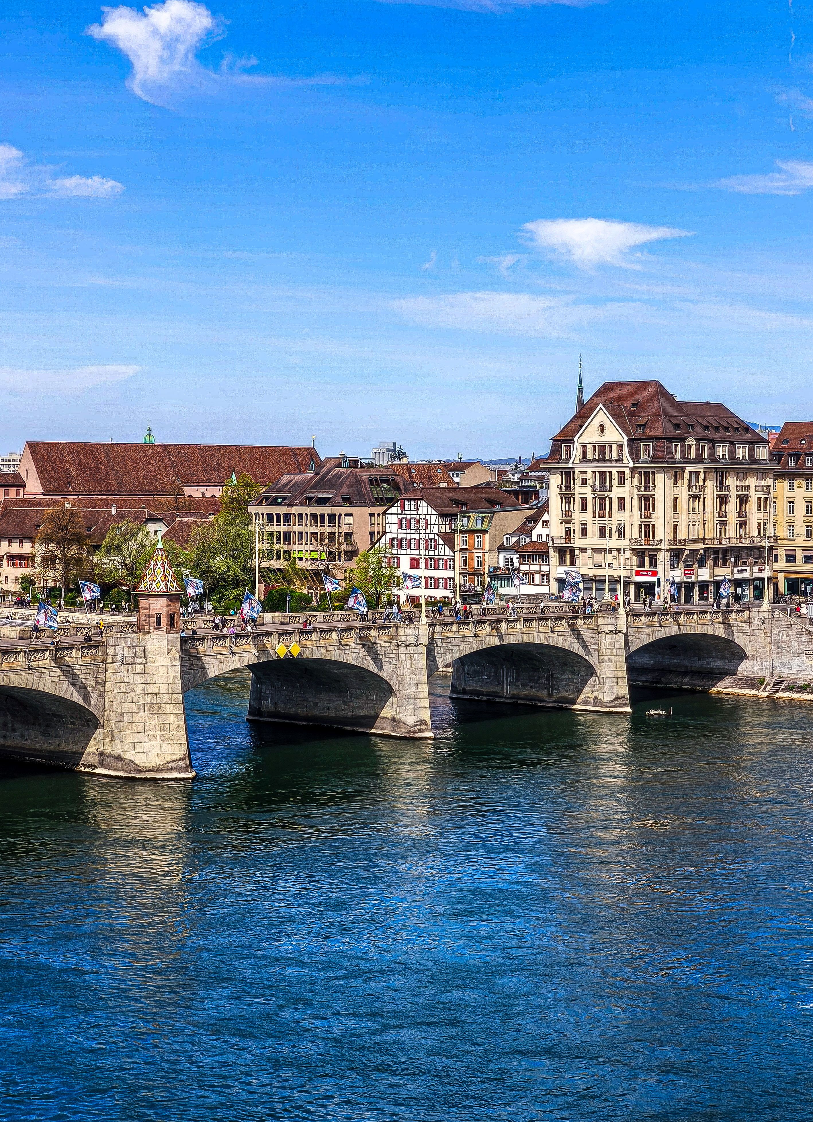 Historic Stone Bridge in Basel, Switzerland · Free Stock Photo