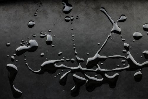水滴, 零落, 黑色背景 的 免费素材图片