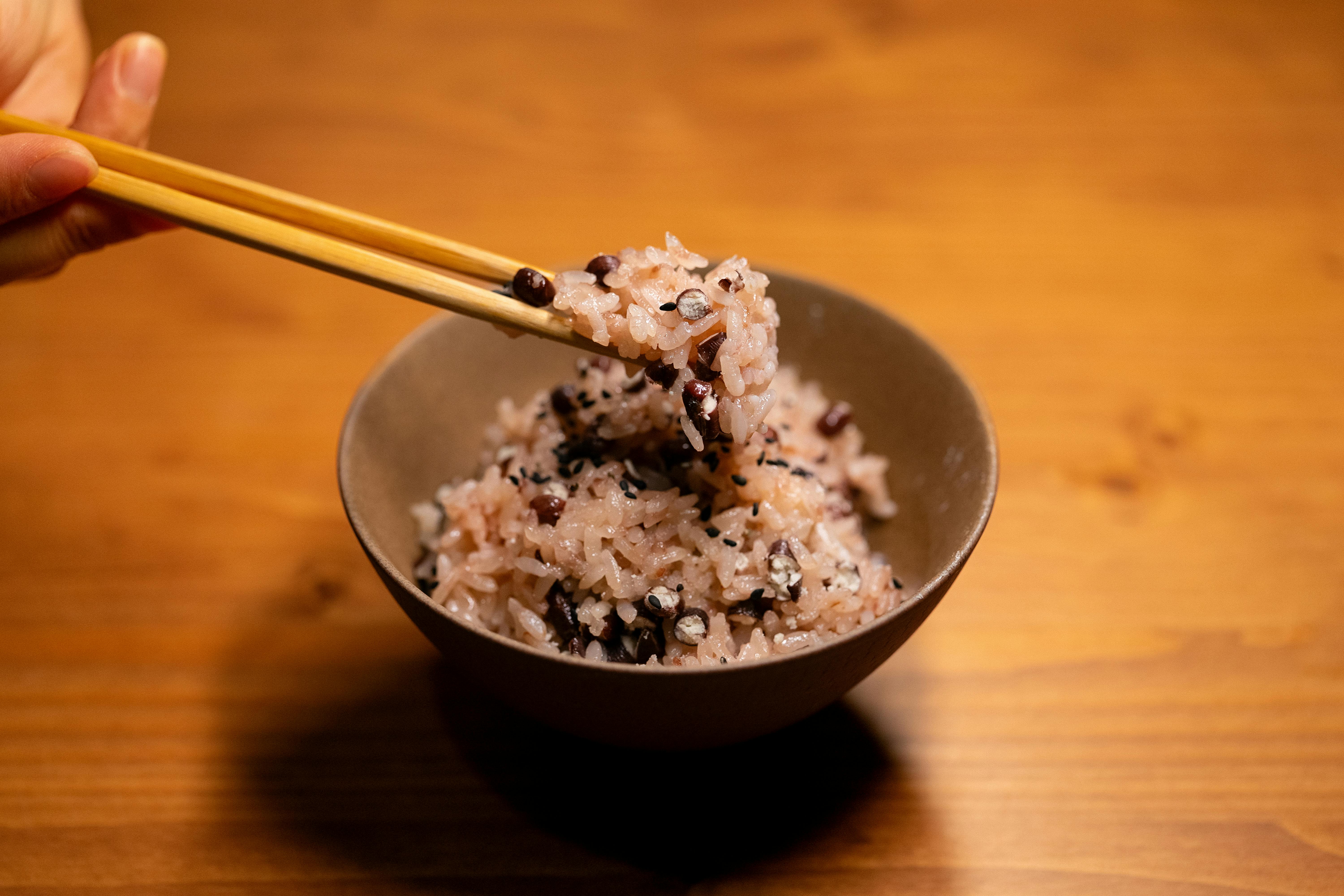 japanese rice grains cooking