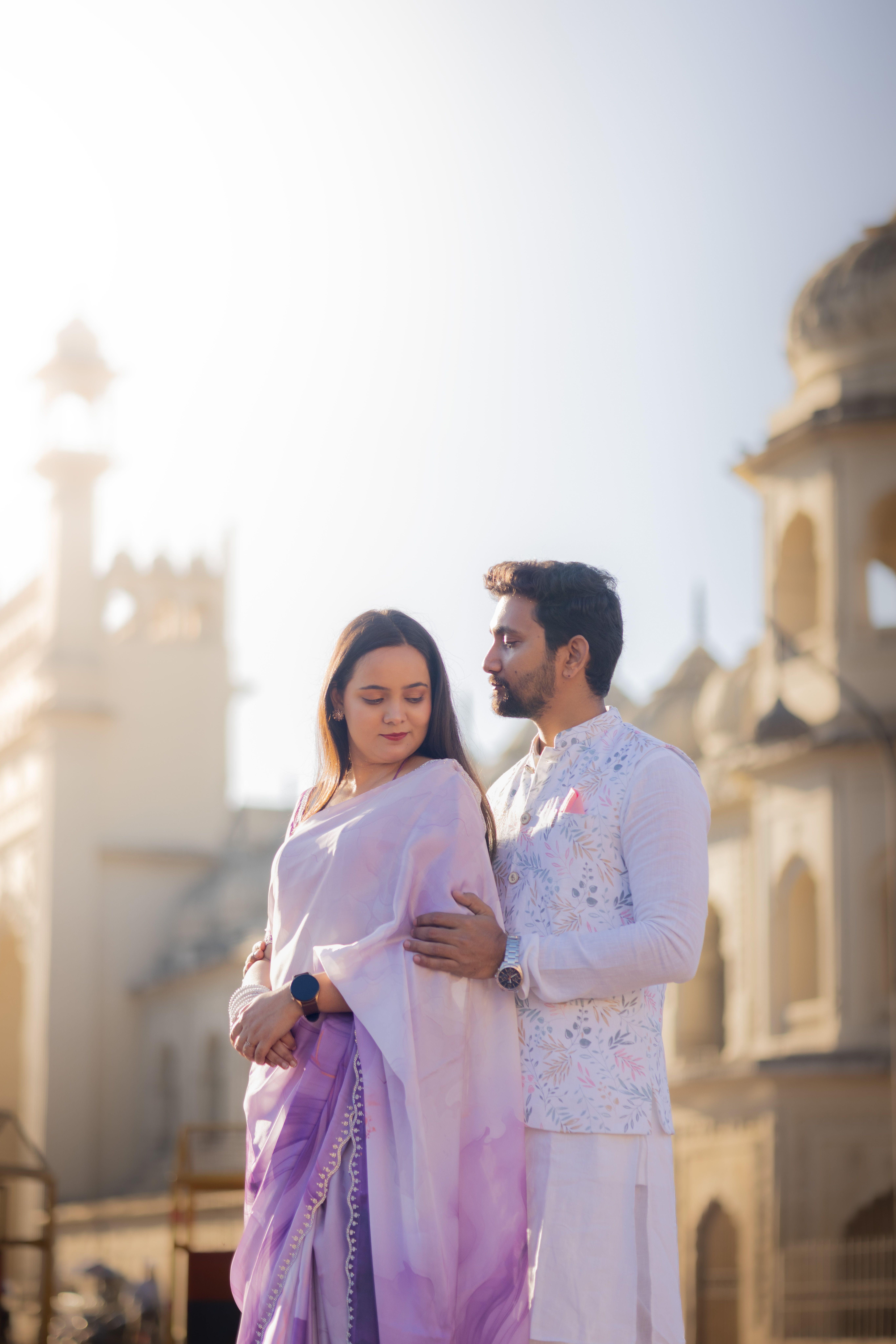 Romantic Indian Couple in Traditional Attire · Free Stock Photo