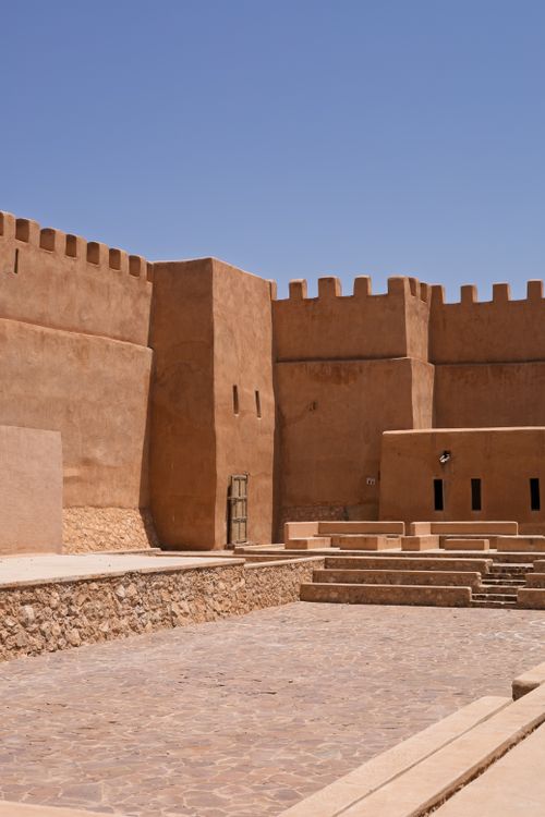 Free Historic fort in Tiznit, Morocco, showcasing traditional architecture and clear blue sky. Stock Photo