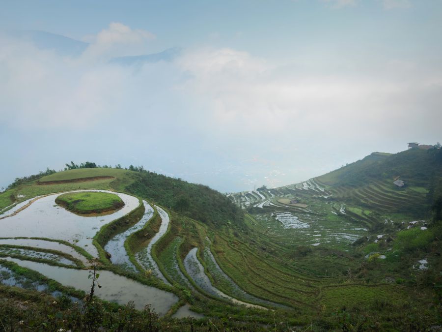 Sapa trekking route through Lao Chai and Ta Van village with local guide