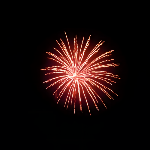 Free Vibrant firework exploding in the night sky, showcasing bright colors against dark backdrop. Stock Photo