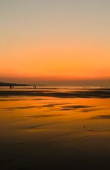 Golden hour over Juhu Beach