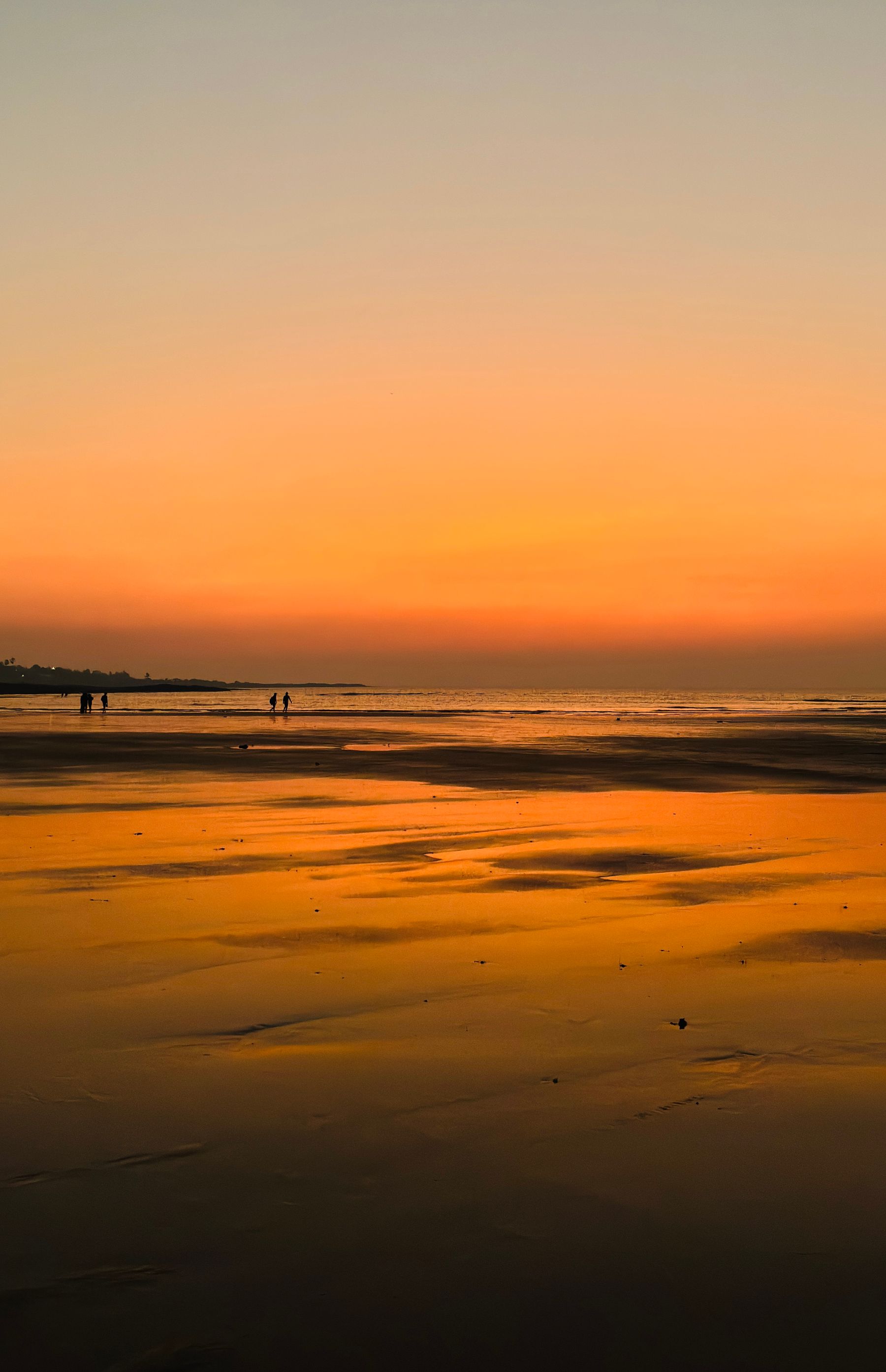 Golden hour over Juhu Beach