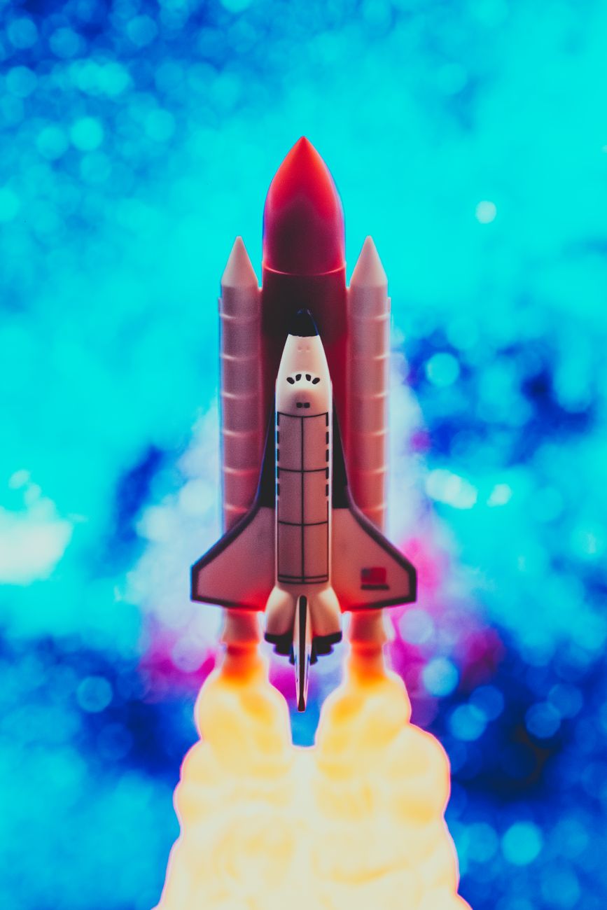 Red Color Rocketship Editorial Photo Of Red Rocket Ship · Free Stock Photo