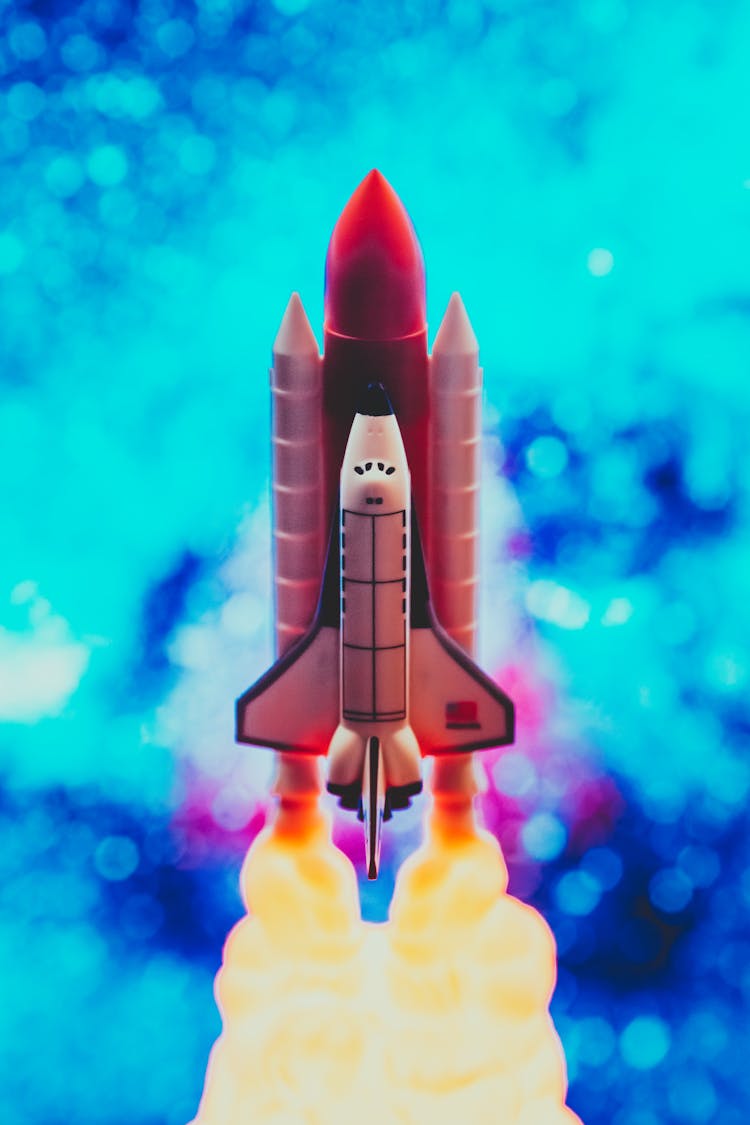  Editorial Photo Of Red Rocket Ship