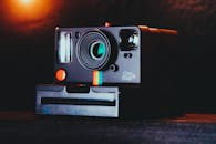Close-Up Photo Of Black Polaroid Camera