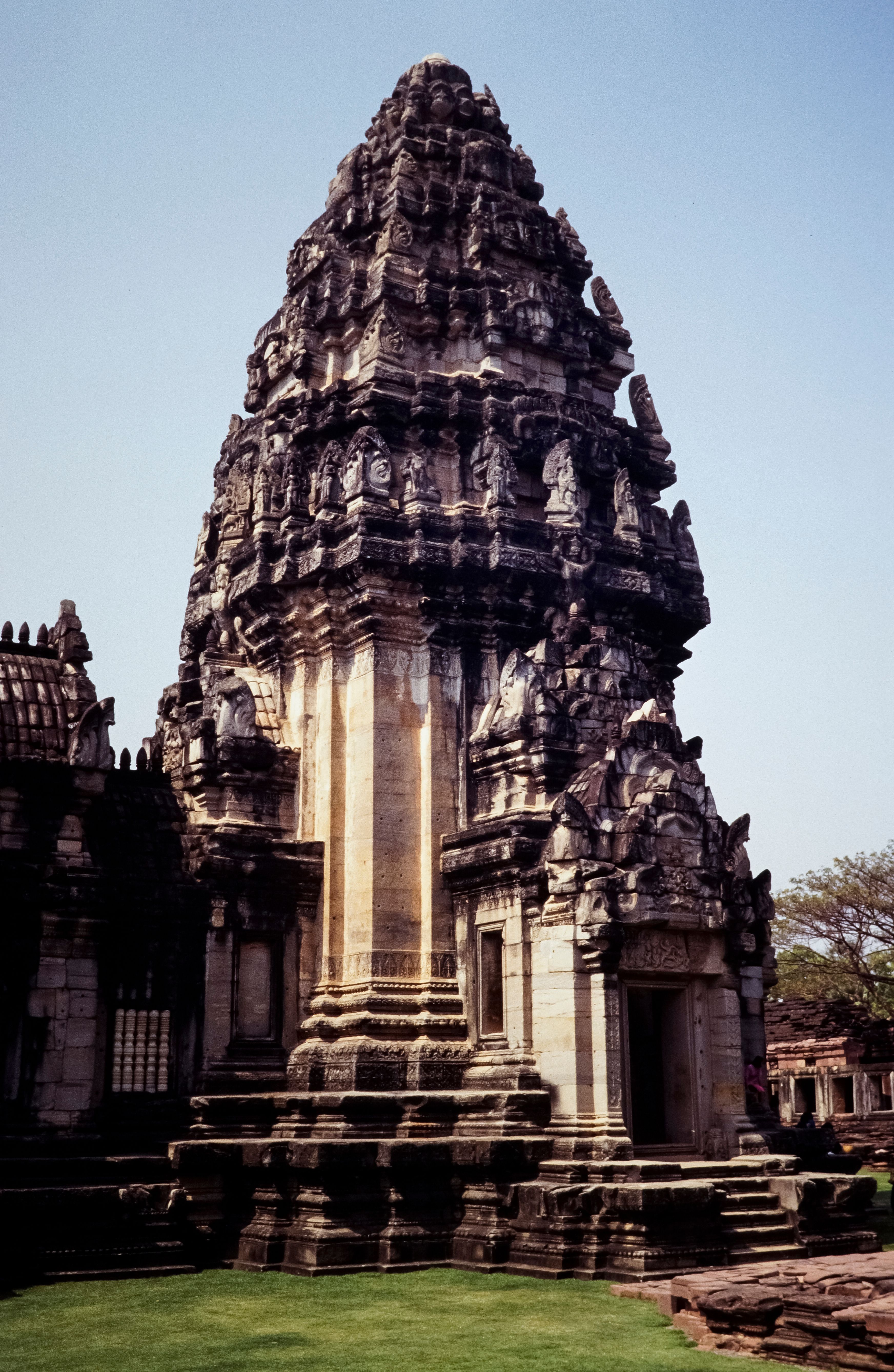 Ancient Khmer temple with intricate carvings at Phimai Historical Park, Nakhon Ratchasima