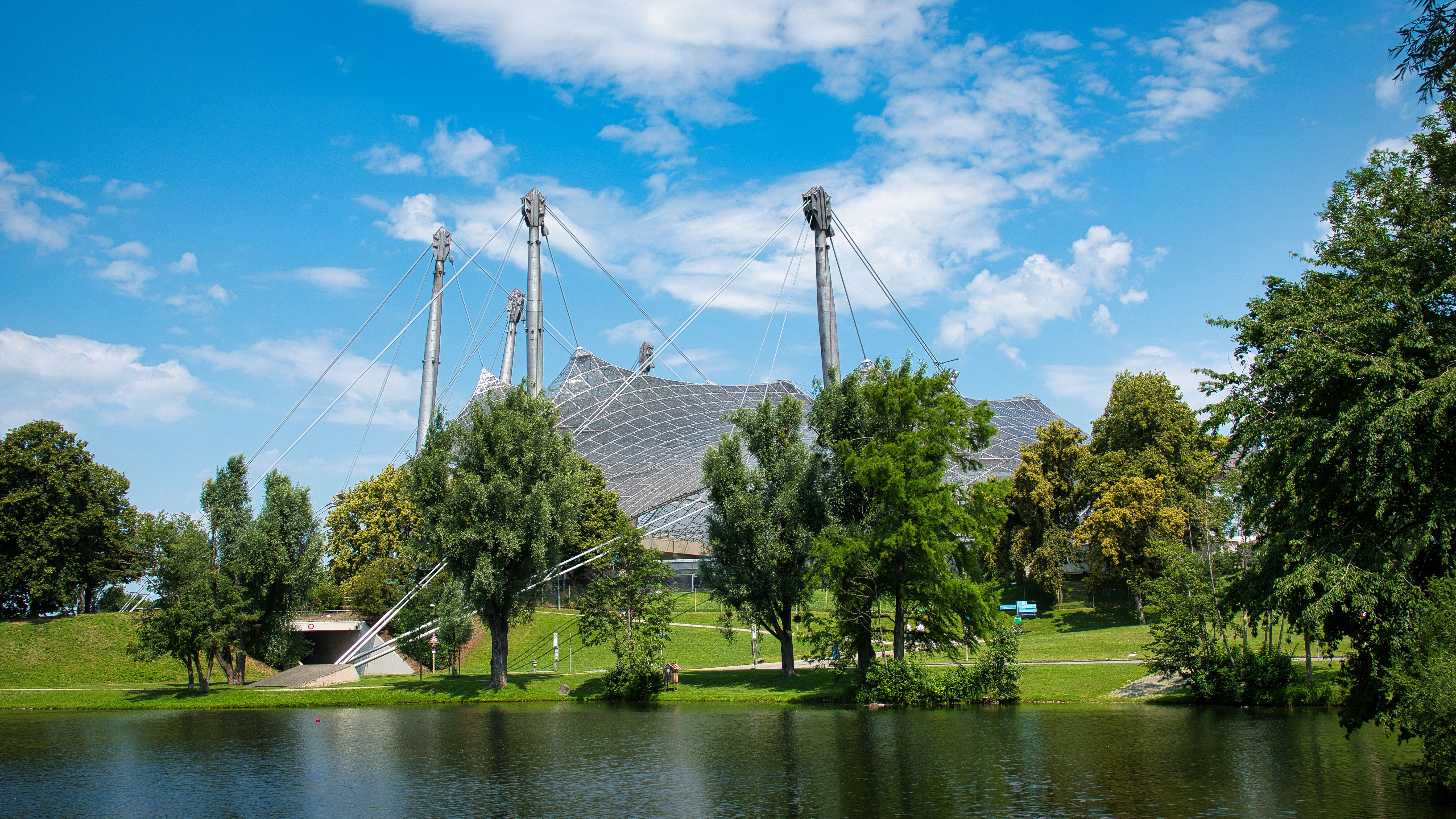 Olympiapark Süd on a festival day
