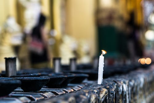 Foto d'estoc gratuïta de espelma, Myanmar, oració