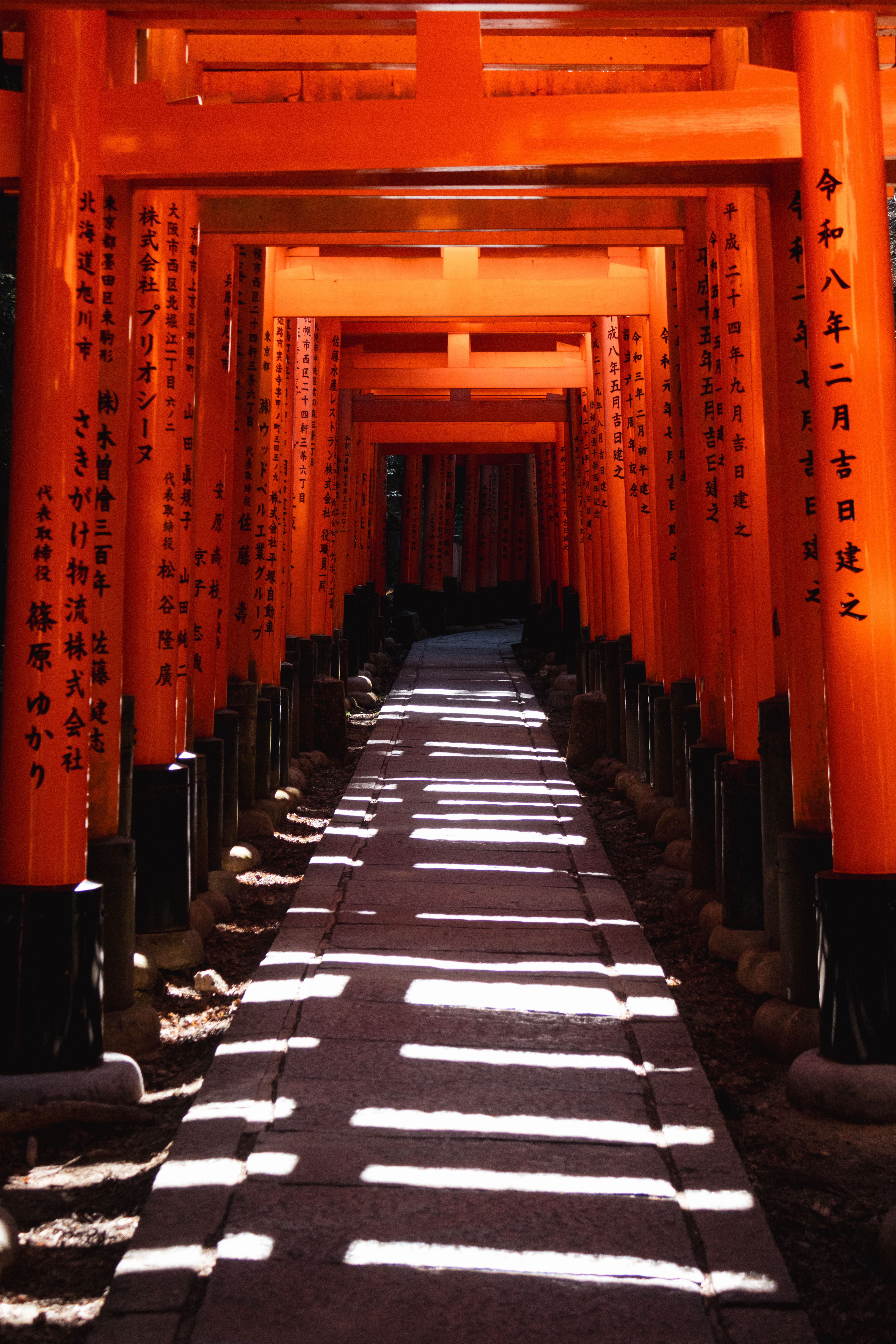 Fushimi Inari Taisha Torii Gate Pathway in Kyoto · Free Stock Photo