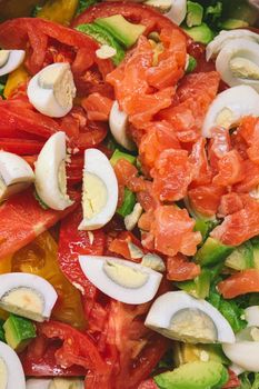 Salad With Egg Tomato Lettuce