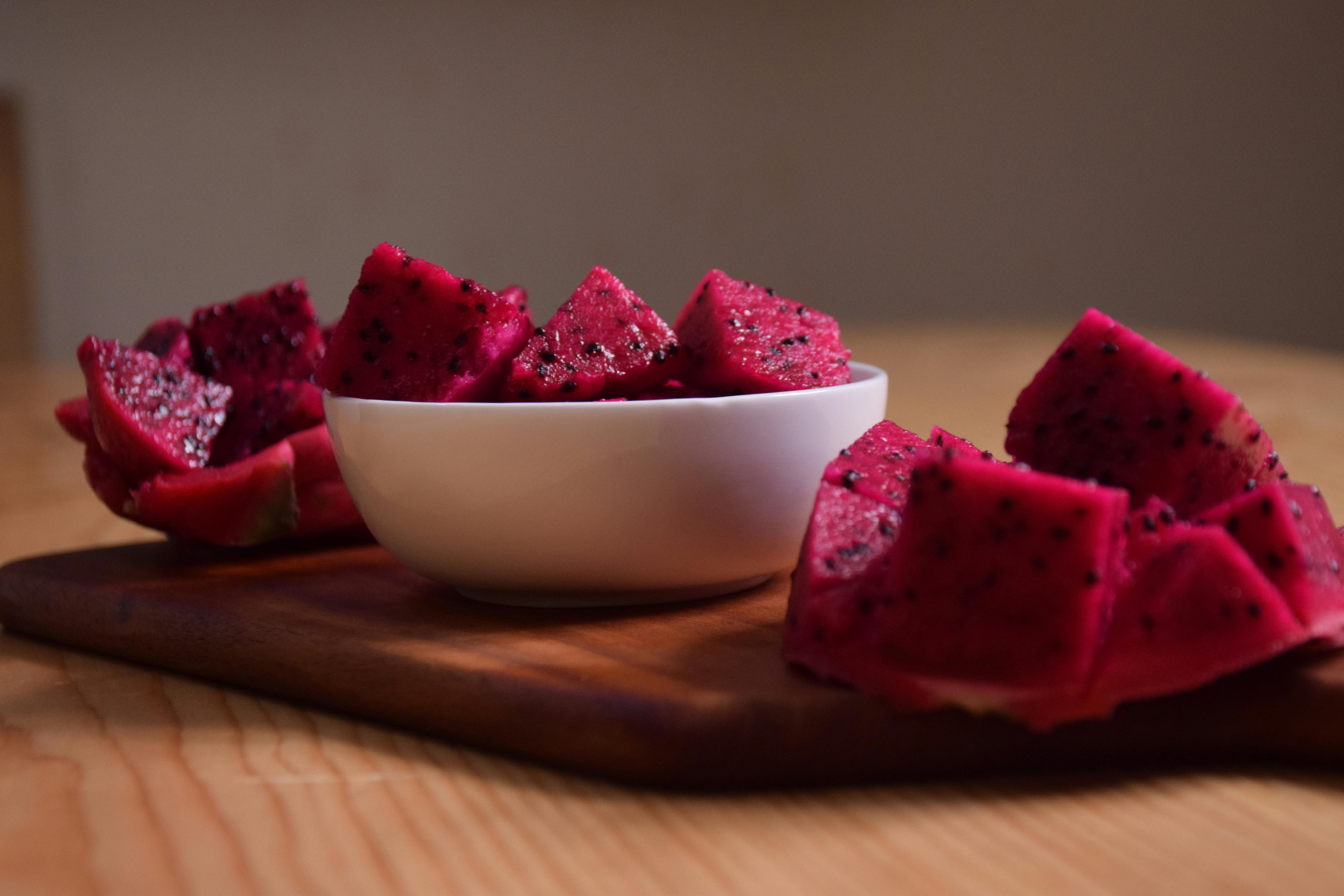 Close-Up Photo of Sliced Dragon Fruit · Free Stock Photo