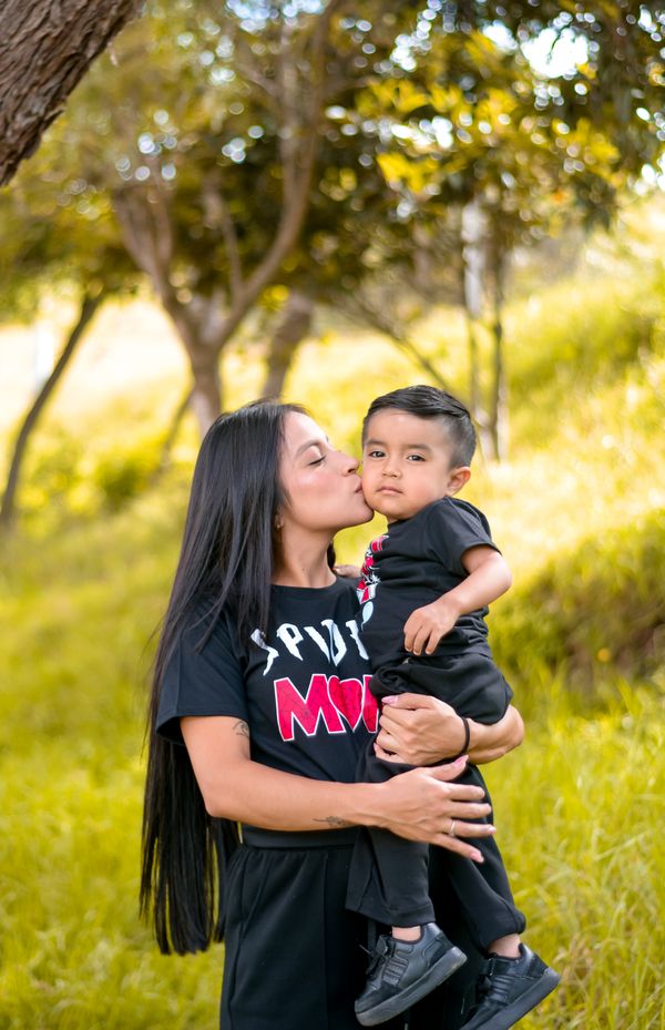Mother and children building new family life after divorce