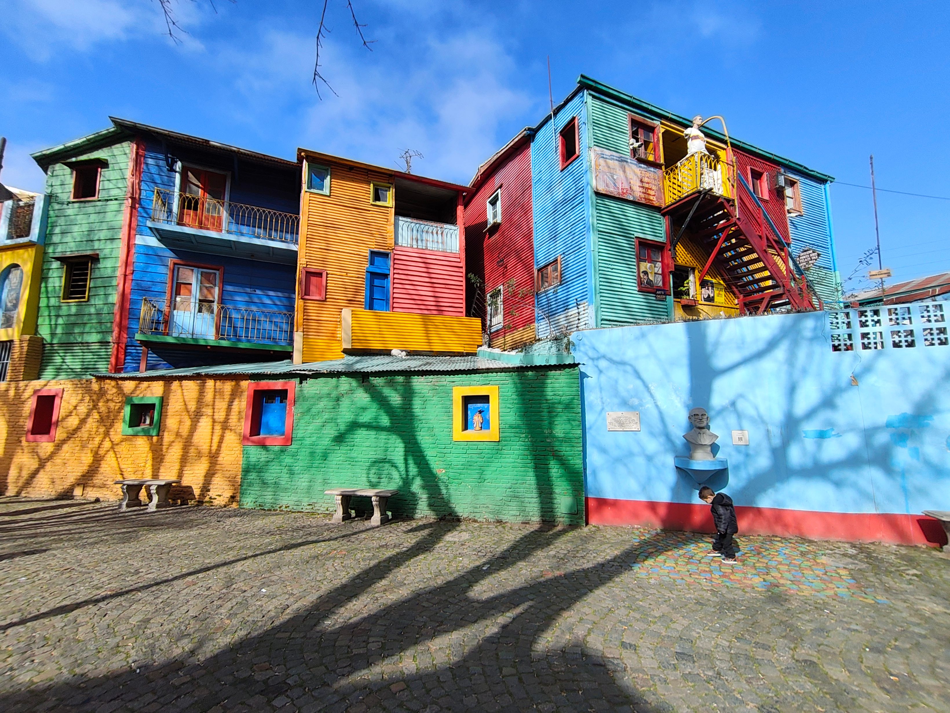Lively common area of a hostel in Palermo, Buenos Aires, Argentina