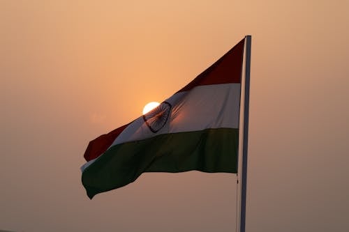 無料 インドの旗 写真素材