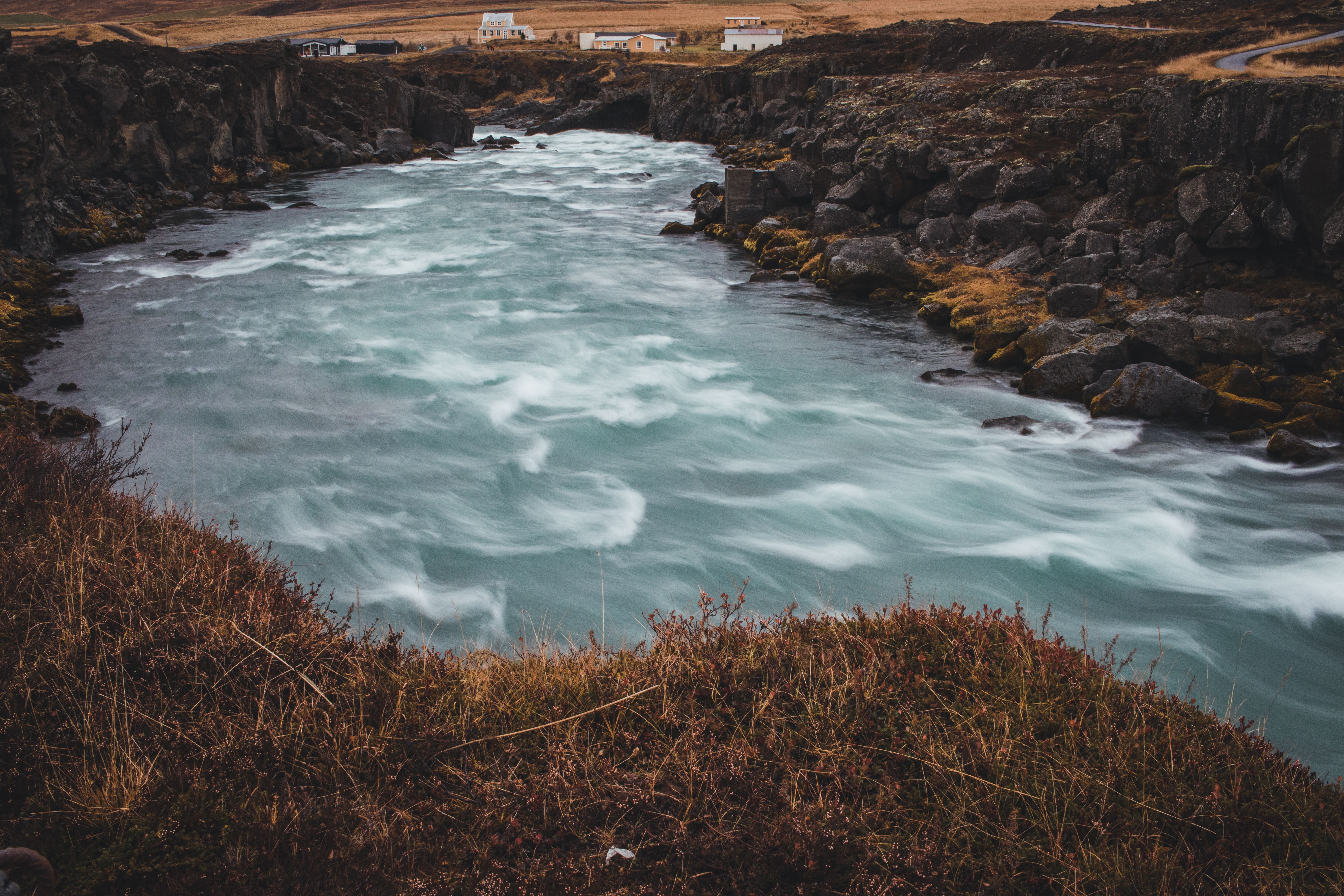 A clear glass of fresh, pure Icelandic tap water, ready to drink.