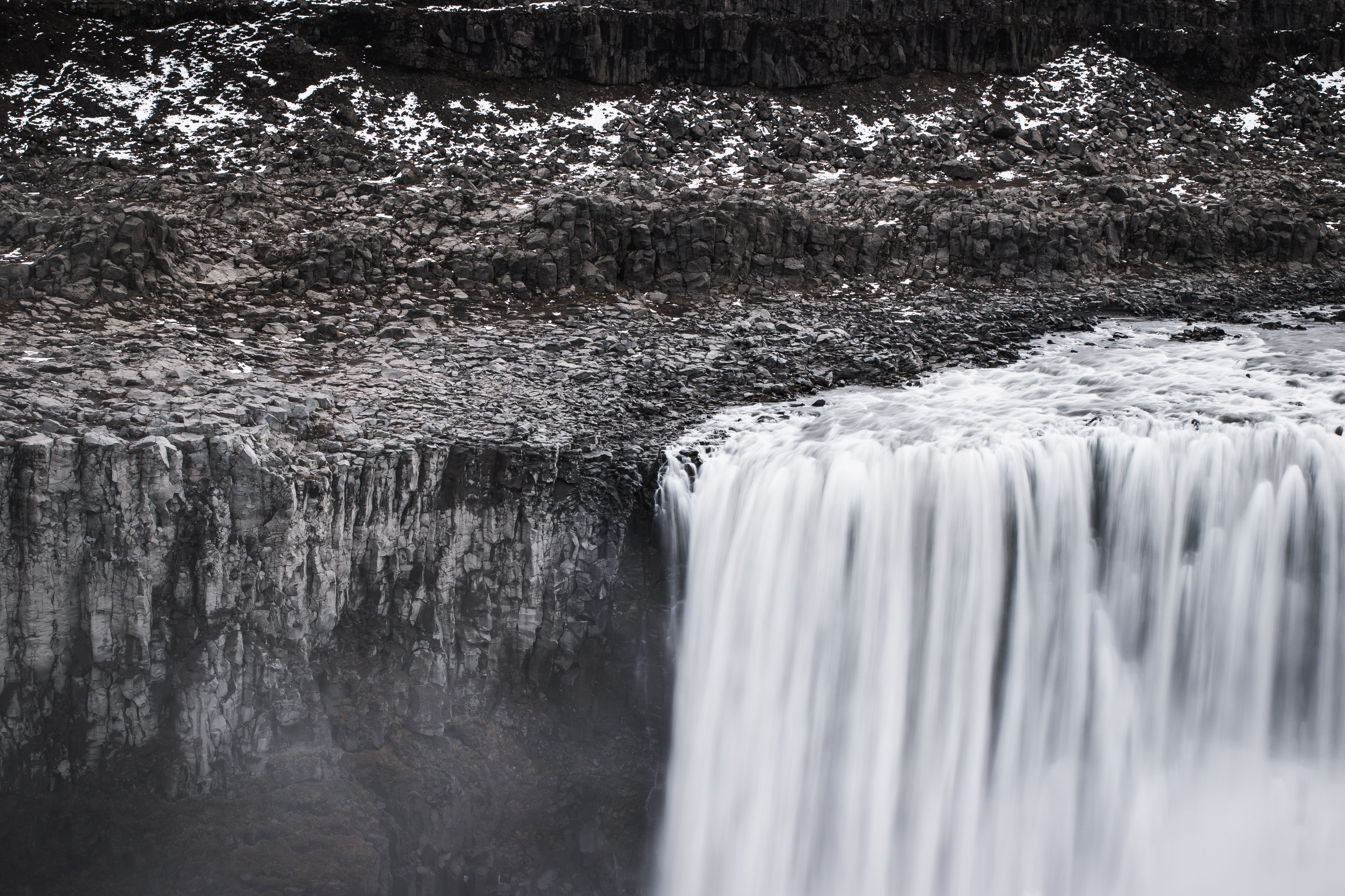 dettifoss waterfall iceland most powerful europe canyon dramatic mist basalt