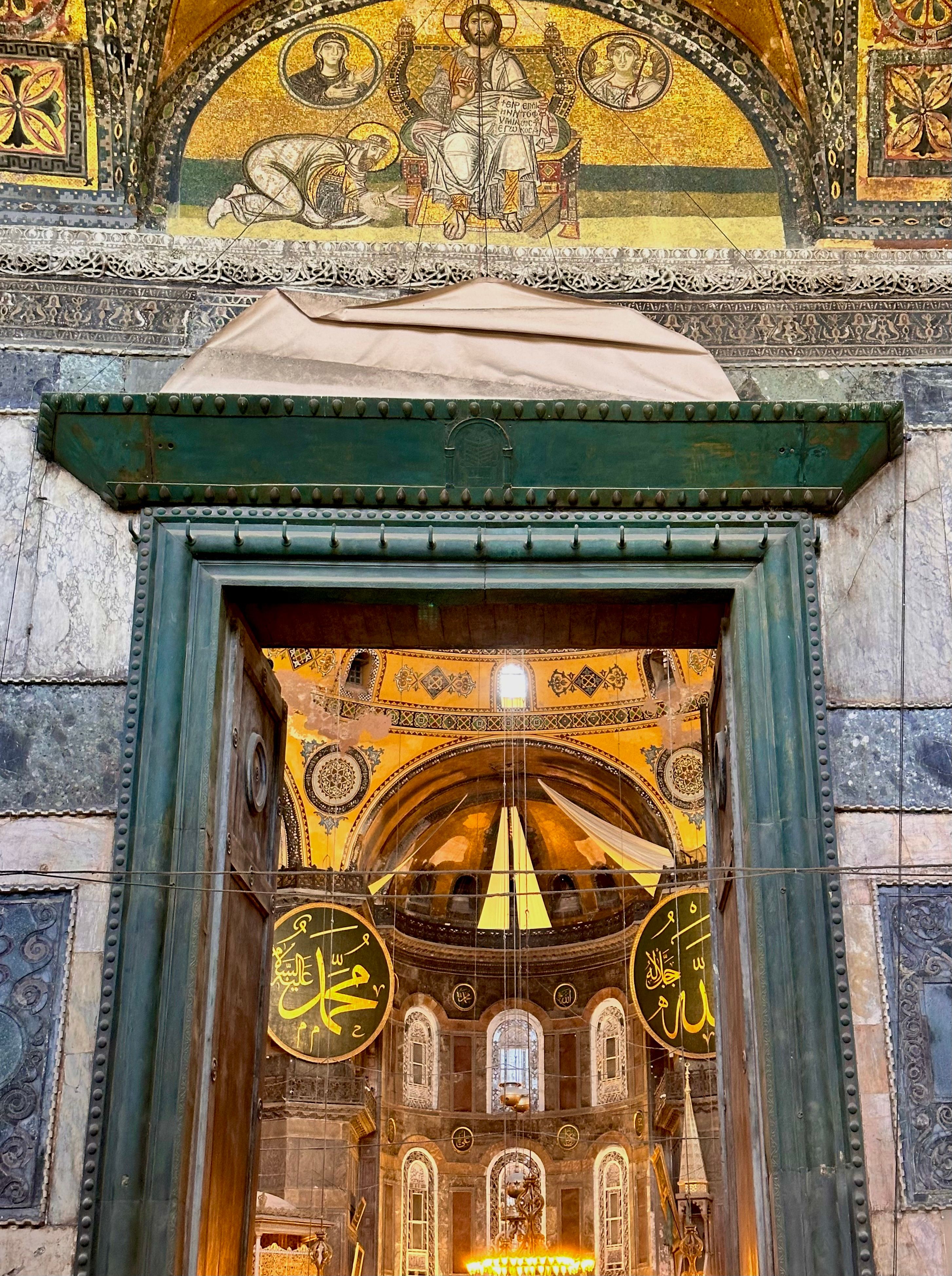 Interior of Hagia Sophia showcasing stunning mosaics · Free Stock Photo